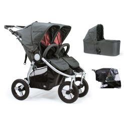 Bumbleride Indie Twin 2 in 1 Dawn Grey Coral (Stroller Carrycot Raincover)
