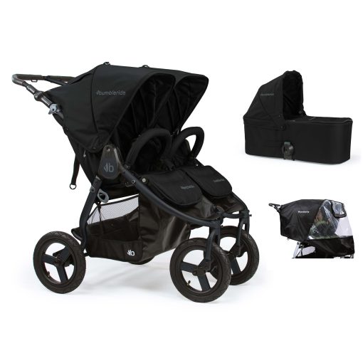 Bumbleride Indie Twin 2 in 1 Matte Black (Stroller Carrycot Raincover)