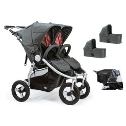 Bumbleride Indie Twin 2 in 1 Plus Dawn Grey Coral (Stroller Carrycots Raincover)