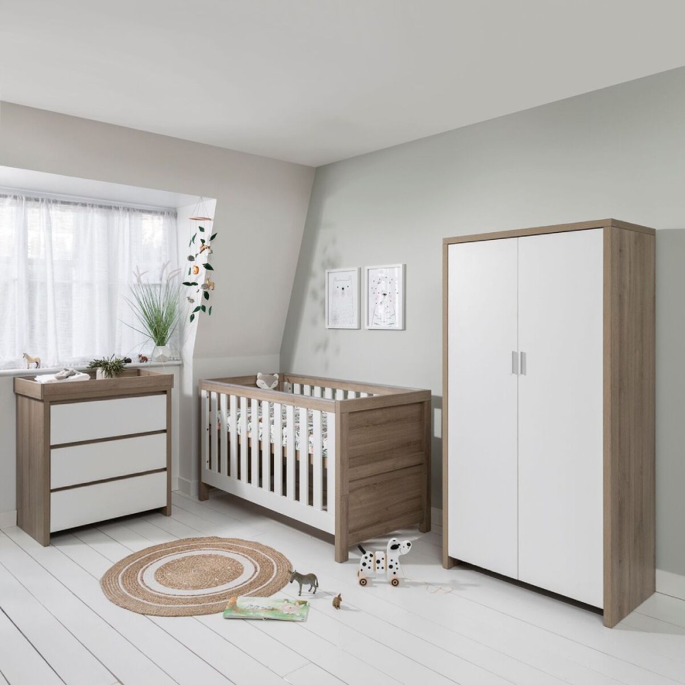 Tutti Bambini Modena Nursery Room Set Builder White Oak Smart