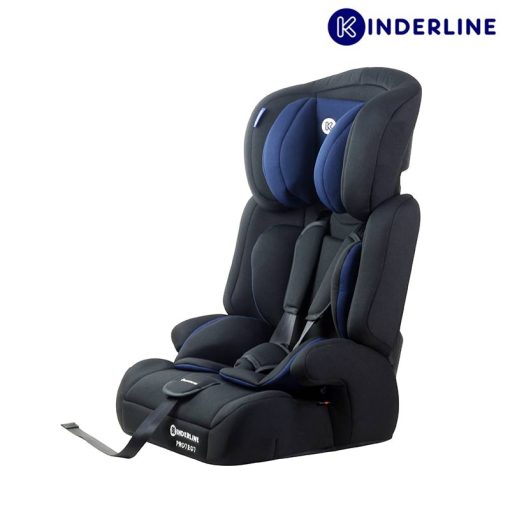 kinderline comfort group 1,2,3 car seat blue side on