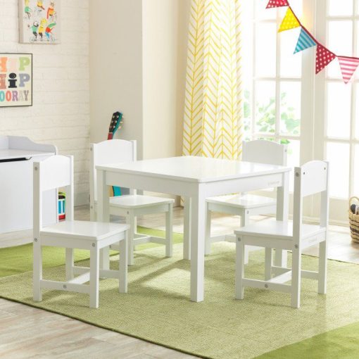 Kidkraft Farmhouse White Table and Chairs Set