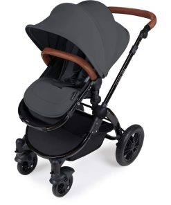 Stomp V3_i-Size_All in One with Isofix_Black Frame_Graphite Grey Stroller