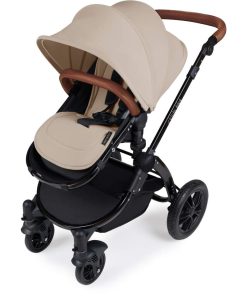 Stomp V3_i-Size_All in One with Isofix_Black Frame_Sand Pushchair