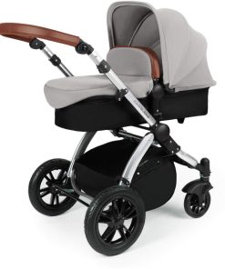 Stomp V3_i-Size_All in One with Isofix_Silver Frame_Silver Pram