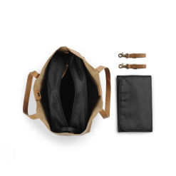 Elodie Details Leather Changing Bag - Chestnut Edition