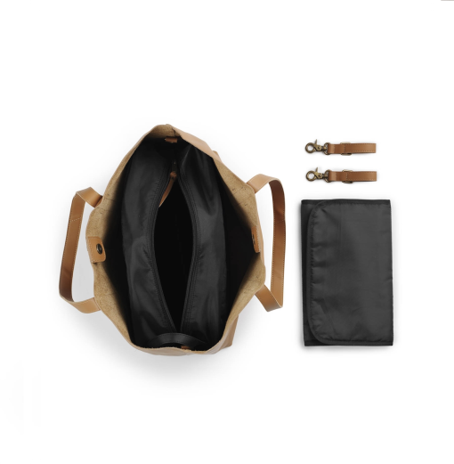 Elodie Details Leather Changing Bag - Chestnut Edition