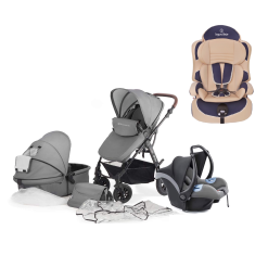 Kinderkraft Moov Travel System and 2nd Stage Car Seat - Cool Grey