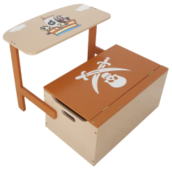 Kiddi Style Convertible Toy Box, Bench, Table and Chair