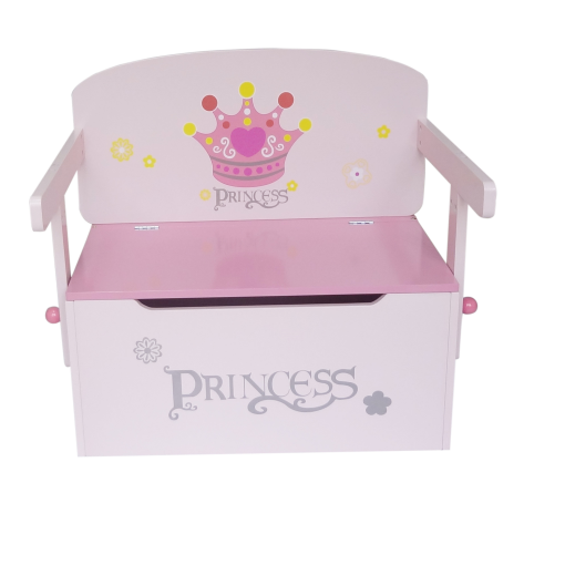Kiddi Style Convertible Toy Box, Bench, Table and Chair - Princess6