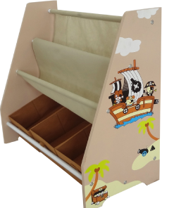 Kiddi Style Pirate Themed Sling Bookshelf and Storage