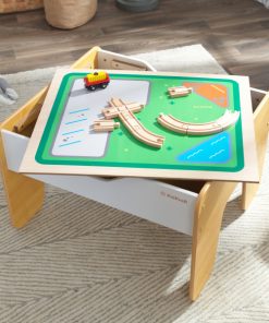 Kidkraft 2-in-1 Activity Table with Board - Gray & Natural