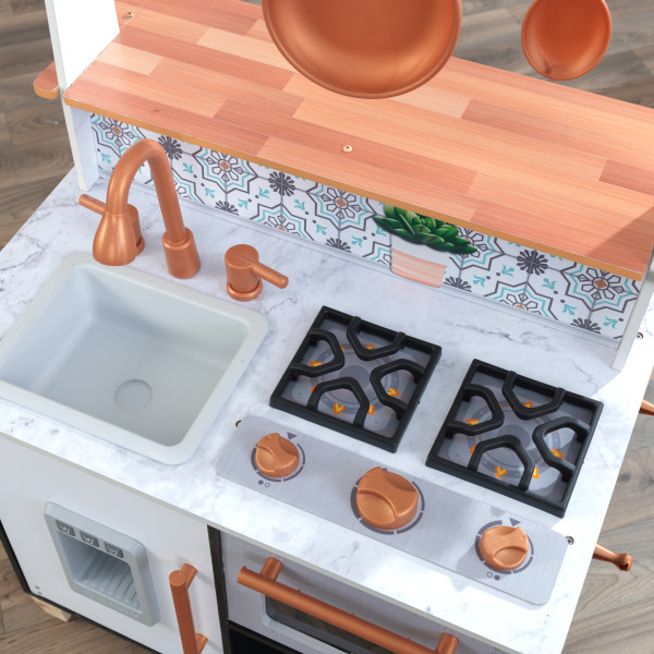 Amazon Com Kidkraft Modern Island Kitchen Toys Games