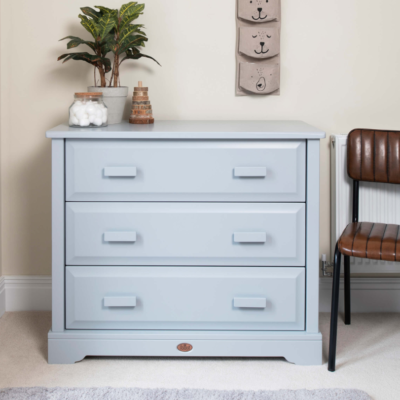 Boori 3 Drawer Dresser with Squared Changing Unit - Pebble