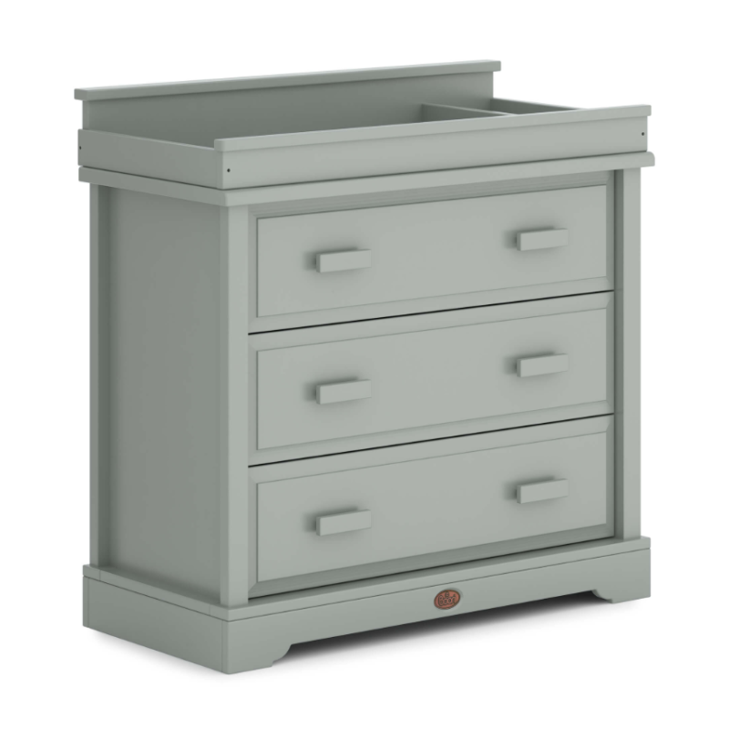 Boori 3 Drawer Dresser with Squared Changing Unit - Pebble