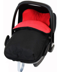 Baby Travel BuddyJet Car Seat Footmuff black warm red