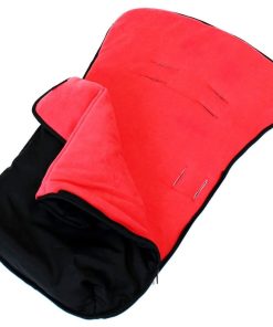 Buddy Jet Car Seat Footmuff - BlackWarm Red