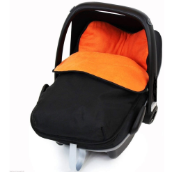 BuddyJet Car Seat Footmuff black orange