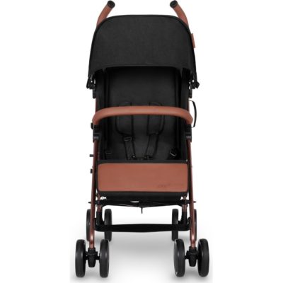 Ickle Bubba Discovery Stroller - Black on Rose Gold Frame