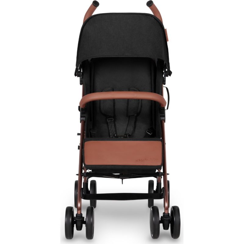 Ickle Bubba Discovery Stroller - Black on Rose Gold Frame