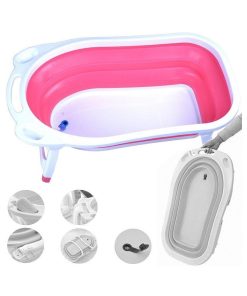 iSafe Flat Foldable Baby Bath - Pink