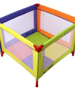 iSafe Zapp And Nap Luxury Square Travel Cot Playpen - Multicolored