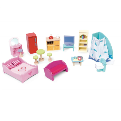 Le Toy Van Deluxe Dolls House Furniture Set