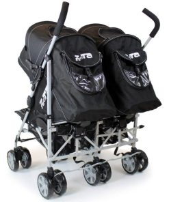 ZeTa Vooom Twin Stroller -Black