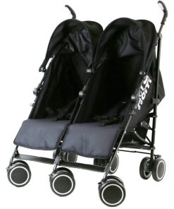Zeta CiTi Twin Stroller -Black