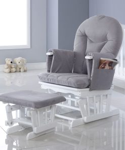 Ickle Bubba Pearl Grey Alford Glider Chair and Stool