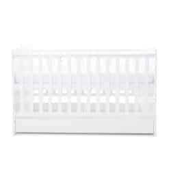 Babyhoot Coleby Cot Bed with Under Drawer White