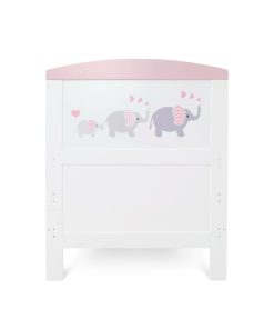 Babyhoot Style Cot Bed Elephant Love pink