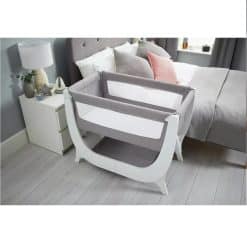 Shnuggle Air Bedside Crib - Dove Grey