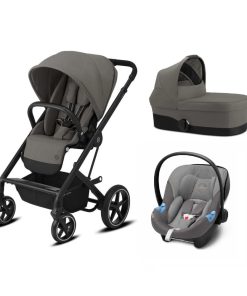 Cybex Balios S Lux 3-in-1 Travel System - Soho Grey and Black