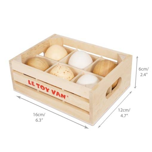 Le Toy Van Farm Eggs Half Dozen Crate