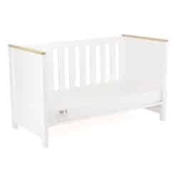 CuddleCo Aylesbury Ash/White Cot Bed