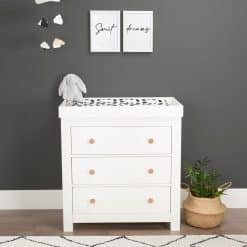 CuddleCo Aylesbury 3 Drawer Dresser & Changer - Ash/White