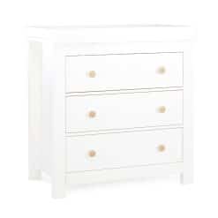 CuddleCo Aylesbury Ash/White 3 Drawer Dresser