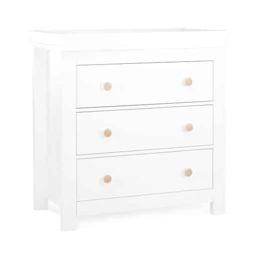 CuddleCo Aylesbury Ash/White 3 Drawer Dresser