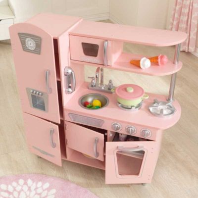 Kidkraft Pink and Silver Vintage Kitchen