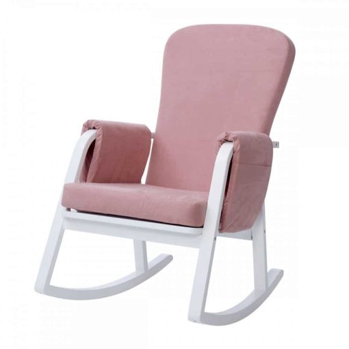 ickle bubba dursley rocking chair blush pink 2