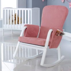 ickle bubba dursley rocking chair blush pink