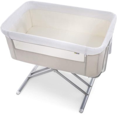 Hauck Face to Me Beige Bedside Cot