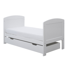 Coleby White Mini Cot Bed With Under Drawer