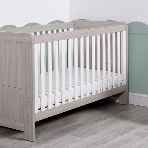 ickle-bubba-pembrey-cot-bed-ash grey and white 2