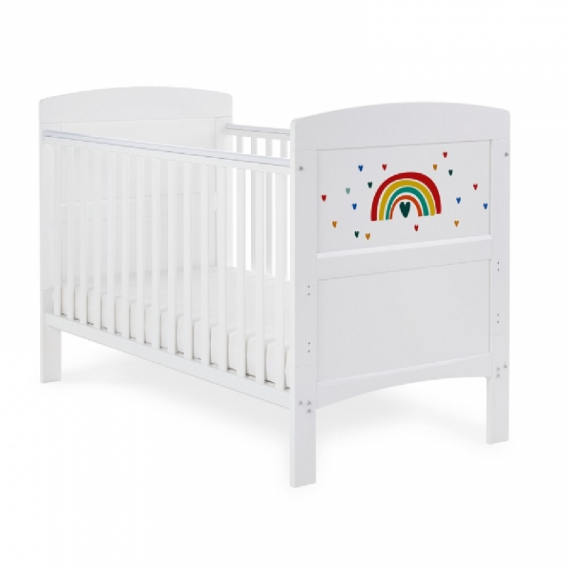 Obaby Multicolour Rainbow Grace Inspire Cot Bed