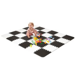 Kinderkraft Puzzles LUNO Black Foam Mat