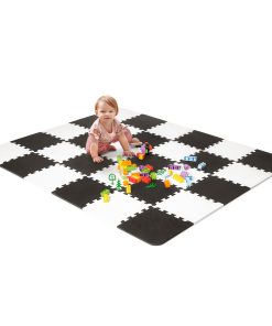 Kinderkraft Puzzles LUNO Black Foam Mat
