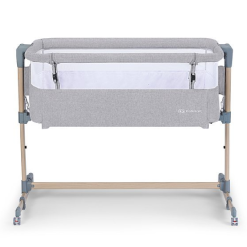 Kinderkraft NESTE AIR Grey-Wood Baby cot
