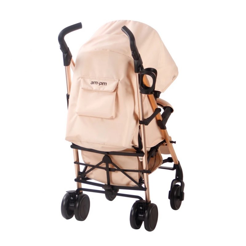 My Babiie AM to PM MB51 Stroller - Blush Stripes Rose Gold
